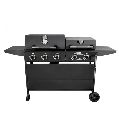 Expert Grill 5 Burner Combination Propane Gas Grill & Propane Griddle