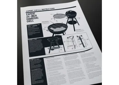 expert grill 24 inch charcoal grill assembly​