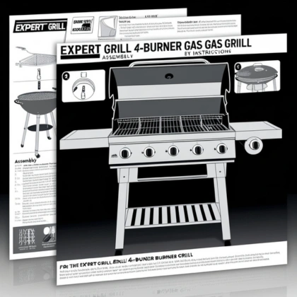 expert grill 4 burner gas grill assembly instructions​